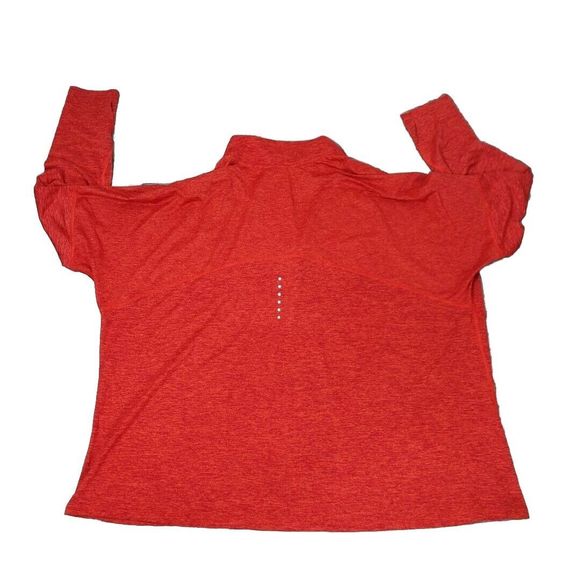Nike Dri Fit Long Sleeve  Shirt Size 2XL Quarter Zip Red Running Pullover Light - Picture 2 of 10
